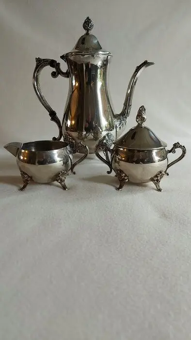Koffieservies (4) - Leonard silverplate