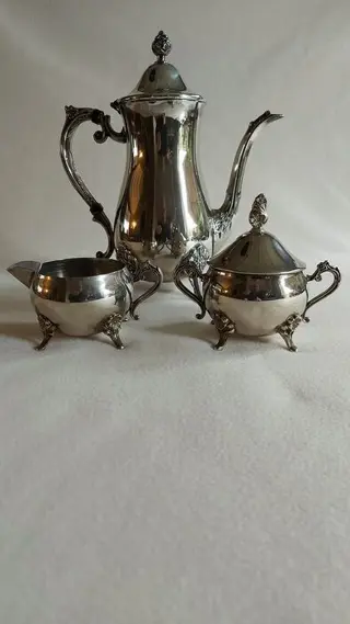 Koffieservies (4) - Leonard silverplate