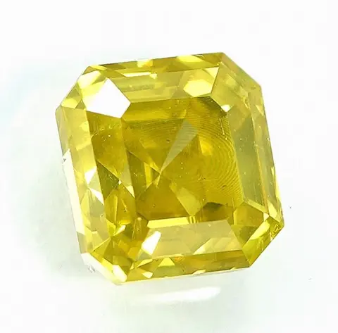Diamant - 1.00 ct - Smaragd - Fancy Intense Yellow - SI2