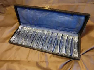 Messenleggers kristal Art Deco Art Nouveaux - Messensteunen