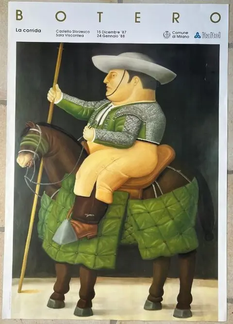 Fernando Botero (after) - La corrida-licensed offset print