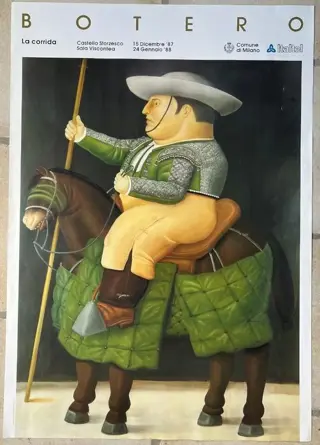 Fernando Botero (after) - La corrida-licensed offset print
