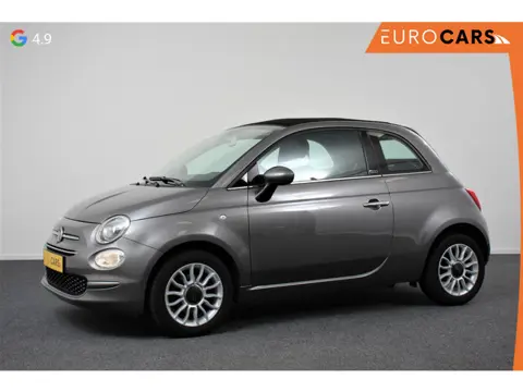 Fiat 500 C 1.2 Lounge Navigatie Lederen interieur Climate control Cruise control Parkeer sensor acht