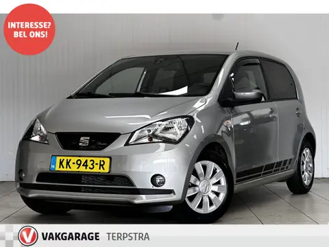 SEAT Mii 1.0 FR Connect/ Zwarte-Hemel/ Airco/ Cruise/ Navi/ Bluetooth/ Radio-CD AUX/ LEDER. Stuur/ M