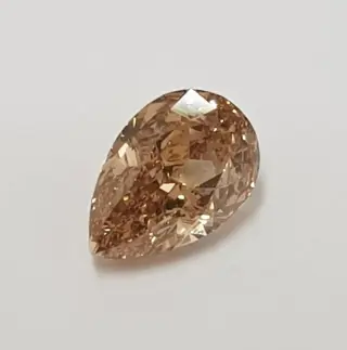 1 pcs Diamant - 1.03 ct - Peer - fancy bruin geel - VVS1