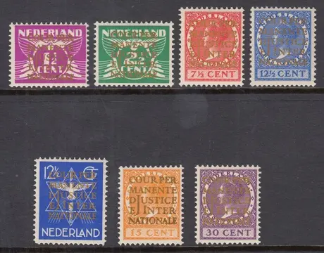 Nederland 1934 - Dienstzegels, Cour de Justice - NVPH D9/D15