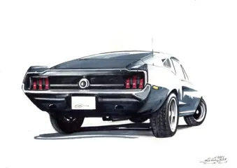 Afbeelding/illustratie - Ford Mustang Bullitt - Dessin