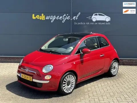 Fiat 500 0.9 TwinAir Lounge *pano *airco *leder *lichtm. *NL