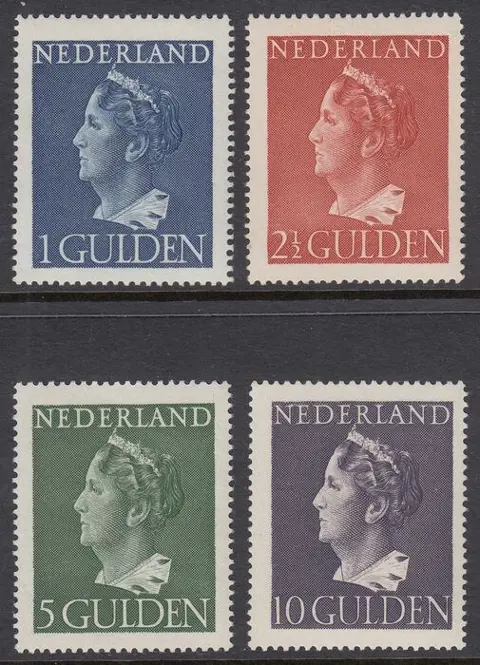 Nederland 1946 - Koningin Wilhelmina type 'Konijnenburg' - NVPH 346/349
