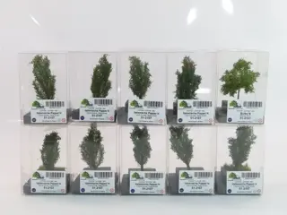 MBR model N - 51-2101/51-2107 - Landschap - 9 Italiaanse populieren en 1 berk