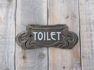 Toilet, wc , bord van het toilet , Art Nouveau stijl