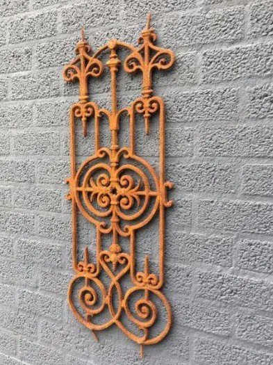 Hekwerk , trapstijl , gietijzer , Art Nouveau stijl