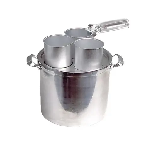 Aluminium au-bain-marie smeltpan set