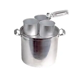 Aluminium au-bain-marie smeltpan set