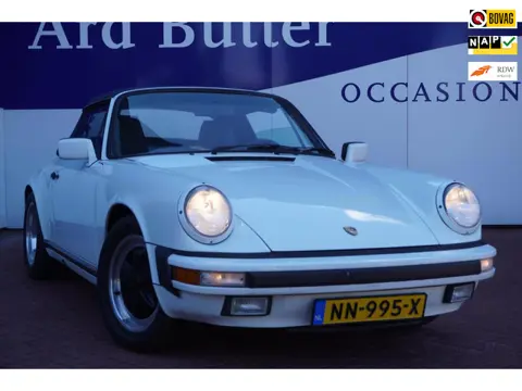Porsche 911 Cabrio 3.2 G50 BAK Elek-Kap+Volleder+Airco = TOTAAL ORIGINEEL + LAATSE DIE GEMAAKT IS !!