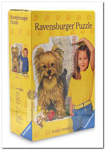 Yorkshire Terrier - Vloerpuzzel met meetlat - 24 stukjes