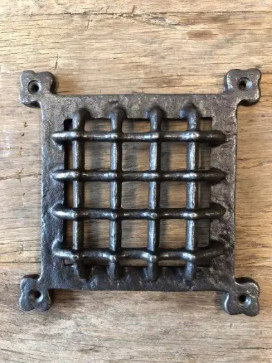 Raambeschermer , zwart , ventilatierooster