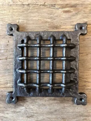 Raambeschermer , zwart , ventilatierooster