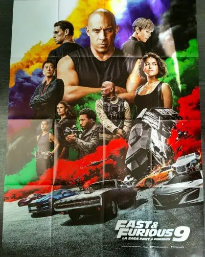 FAST &amp; FURIOUS 9 FRANSE filmposter.