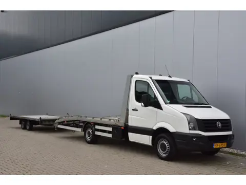 Volkswagen Crafter 35 2.0 TDI + Aanhanger, Luchtvering, Tachograaf, Navi, Airco, Goed onderhouden! O
