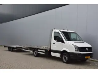 Volkswagen Crafter 35 2.0 TDI + Aanhanger, Luchtvering, Tachograaf, Navi, Airco, Goed onderhouden! O