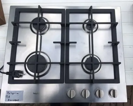 Gaskookplaat Mooie Gerevis. Geteste Pelgrim GK 4660 RVS gaskookplaat