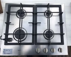 Gaskookplaat Mooie Gerevis. Geteste Pelgrim GK 4660 RVS gaskookplaat