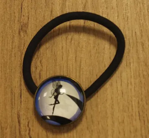 Haarelastiek cabochon " Elfje "