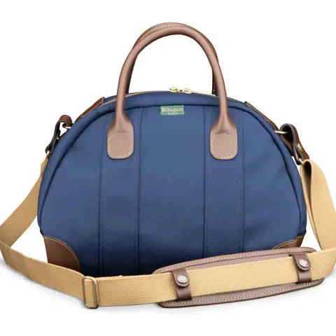 Billingham Overnighter - Navy Fibrenyte / Chocolate