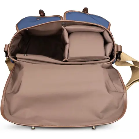 Billingham Hadley ONE - Navy Fibrenyte / Chocolate
