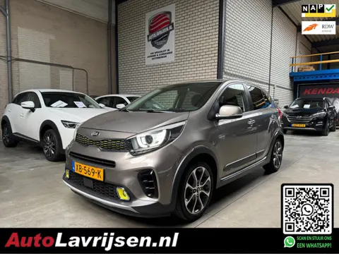 Kia Picanto 1.2 CVVT X-Line 1E EIGENAAR NL AUTO NAP 4 CYLINDER MOTOR NAVI/CAMERA KEY-LESS VOL LEDER 