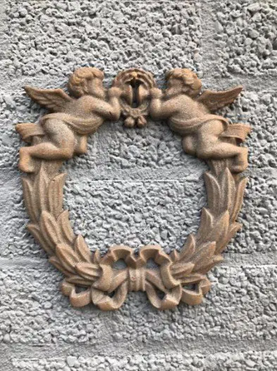 Muurdecoratie , wanddecoratie engelen krans