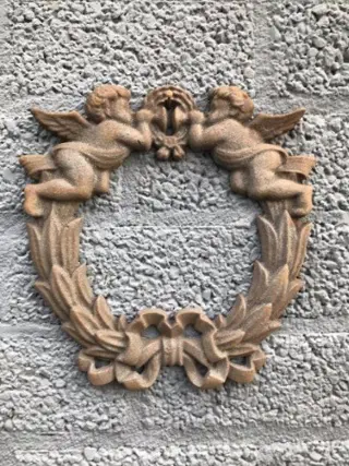 Muurdecoratie , wanddecoratie engelen krans