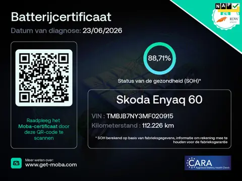 Skoda Enyaq iV 60 Panoramadak Trekhaak Stoelverw Rijklaarprijs!