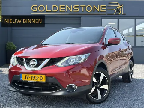 Nissan Qashqai 1.2 N-Connecta 360°Camera,Pano,Trekhaak,Navi,Clima,Cruise,Pdc V+A,Lm velgen,6 Bak,Dak