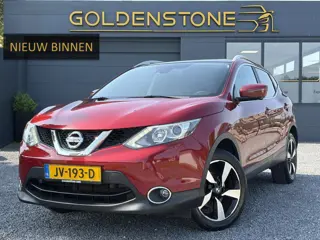 Nissan Qashqai 1.2 N-Connecta 360°Camera,Pano,Trekhaak,Navi,Clima,Cruise,Pdc V+A,Lm velgen,6 Bak,Dak