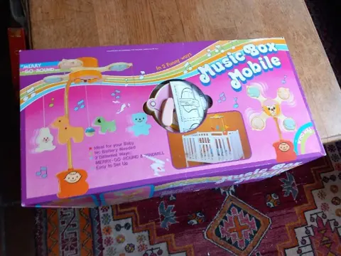 Muziek mobiel , met draaiende diertjes