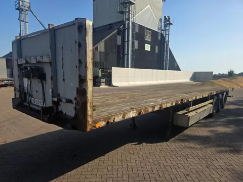 Van Hool ROR - Drum Van Hool 3-assige platte oplegger -  BPW assen - Trommelremmen - Luchtvering - G