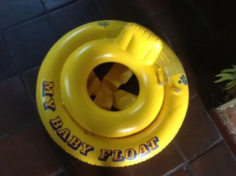 Baby's zwemband zwemring baby float geel