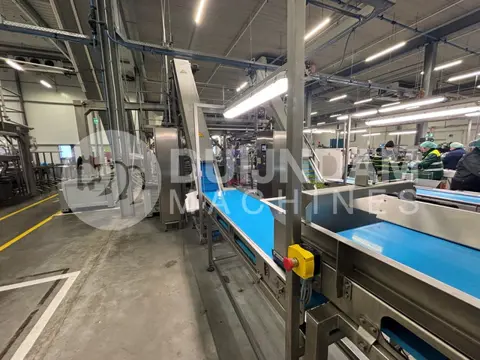 Jasa verpakkingslijn met o.a. Newtec afweegmachine en Loma metaaldetectie