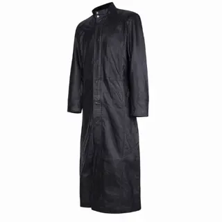 Originele leren lange matrix jas