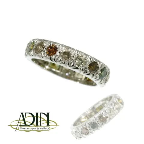 Eternity trouwring met diamant