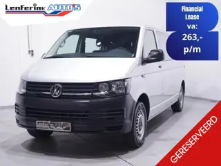 Volkswagen Transporter 2.0 TDI 150 pk L2 Dubbel Cabine Airco, Navi Cruise Control, Trekhaak, 5-Zits
