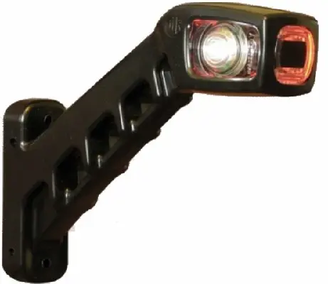 Rubber zijlamp LED 3 lamp links 16,5cm.12V 24V