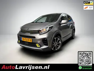 Kia Picanto 1.2 CVVT X-Line 1E EIGENAAR NL AUTO NAP 4 CYLINDER MOTOR NAVI/CAMERA KEY-LESS VOL LEDER 