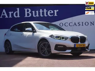 BMW 1-serie 118i Business Edition+Sportline+Led+leder+stoel-verw+Full-navigatie+Parel-White = TOP AA