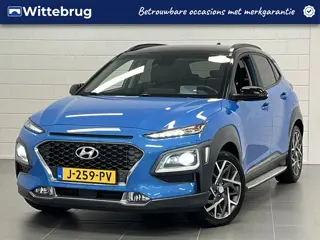 Hyundai KONA 1.6 GDI HEV Premium LEDER | TWO TONE | 18 INCH VELGEN | ZEER COMPLETE AUTO MET LAGE KM 