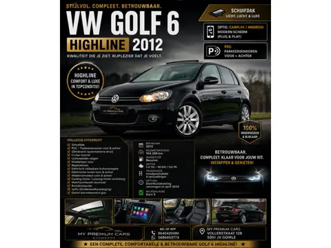 Volkswagen GOLF 1.4 TSI Highline Schuifdak / PDC / Carplay - Android