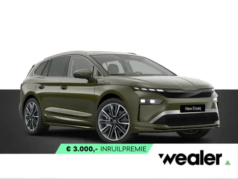 Škoda Enyaq 85 Business Edition 286 PK | Trekhaak | 21" lichtmetalen velgen | Olibo Green | Panorama