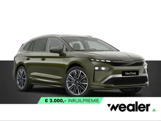 Škoda Enyaq 85 Business Edition 286 PK | Trekhaak | 21" lichtmetalen velgen | Olibo Green | Panorama